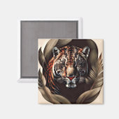 Majestic Jaguar - König des Dschungels Magnet (Vorderseite/Rückseite)