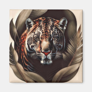 Majestic Jaguar - König des Dschungels Magnet