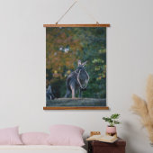 Majestic Kangaroo Wandteppich Mit Holzrahmen (Schlafzimmer)