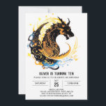 Majestic Kids' Dragon Geburtstagsfeier Einladung<br><div class="desc">Treten Sie ein in ein Reich der Majestic Kids'Dragon - das Geburtstagsfest! Diese Einladung, geschmückt mit Regaldrachen, lädt junge Königshäuser und Abenteurer zu einem Party ein, in dem Grandeur und Spaß kollidieren. Die majestätischen Illustrationen und lebhaften Farben schaffen eine Atmosphäre der Pracht und versprechen ein Geburtstagserlebnis, das so prächtig wie...</div>