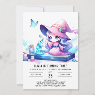 Majestic Kids Wizard zum Geburtstag Einladung