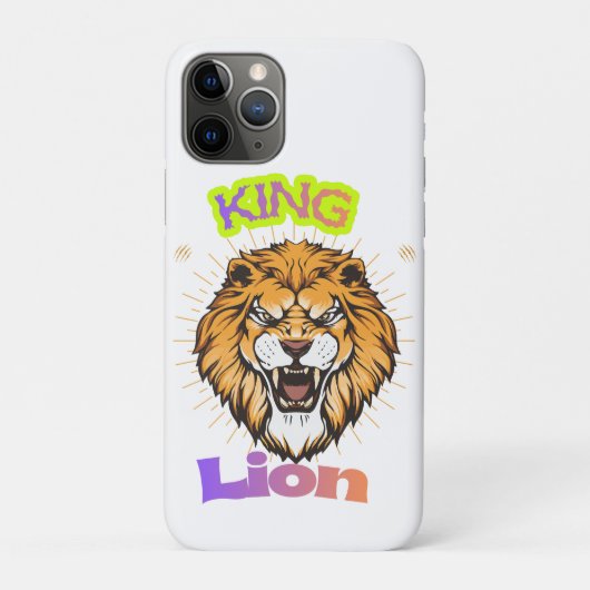 Majestic King Lion Crowned Portrait Design Case-Mate iPhone Hülle (Rückseite)