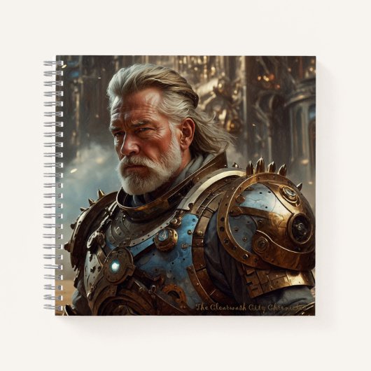 Majestic King mit Steampunk Regal Armor Notizblock (Vorderseite)