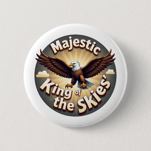 Majestic King of the Skies Button (Vorderseite)