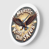 Majestic King of the Skies Große Wanduhr (Winkel)