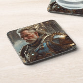 Majestic King Untersetzer mit Steampunk Regal Rüst (Linke Seite)