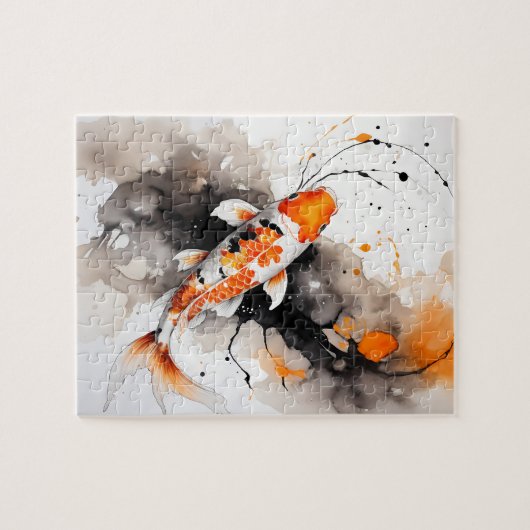 Majestic Koi Fish Puzzle (Horizontal)