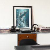 Majestic Lachs während Mondlicht Tanz 12x16 Poster