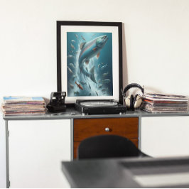 Majestic Lachs während Mondlicht Tanz 16x20 Poster