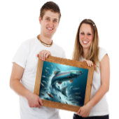 Majestic Lachs während Mondlicht Tanz 24x18 Poster