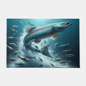 Majestic Lachs während Mondlicht Tanz 36x24 Fußmatte (Vorderseite)
