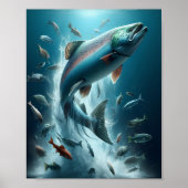 Majestic Lachs während Mondlicht Tanz 8x10 Poster (Vorne)