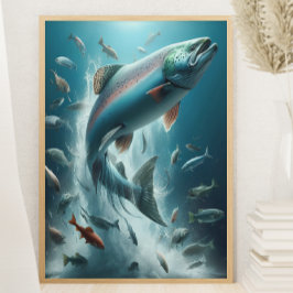 Majestic Lachs während Mondlicht Tanz 8x10 Poster