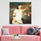 Majestic Lady Justice in verkettetem Glas Design Leinwanddruck (Insitu (Wohnzimmer))