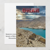 Majestic Landschaften Oman Feiertagskarte (Vorne/Hinten)