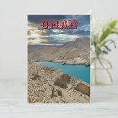 Majestic Landschaften Oman Feiertagskarte (Stehend Vorderseite)