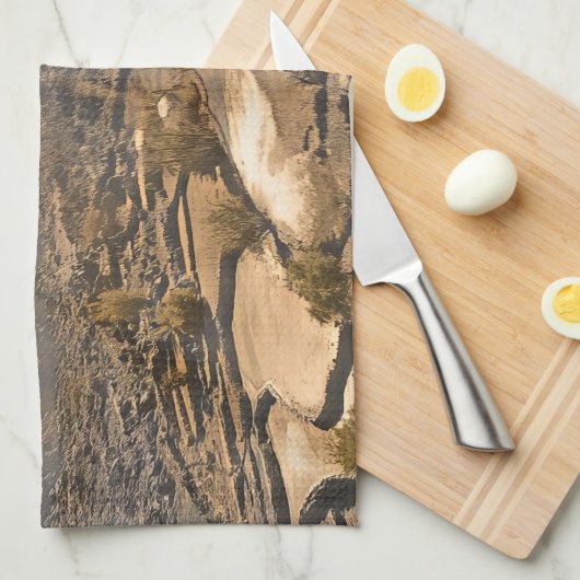 Majestic Landschaften Oman Geschirrtuch (Viertel Falte)