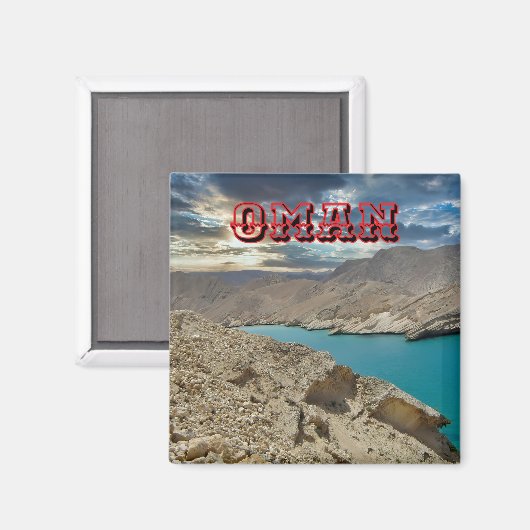 Majestic Landschaften Oman Magnet (Vorderseite/Rückseite)