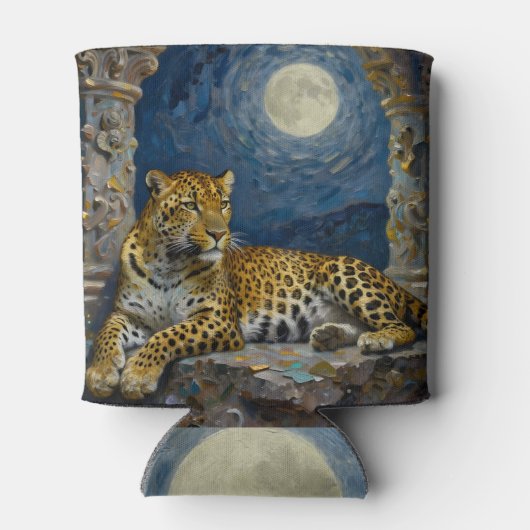 Majestic Leopard on Cliff Ledge  Dosenkühler (Rückseite)