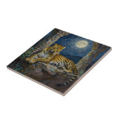 Majestic Leopard on Cliff Ledge Fliese (Seite)