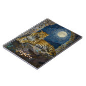 Majestic Leopard on Cliff Ledge Personalized Notizblock (Linke Seite)