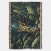 Majestic Leopard Woven Blanket und Tapestät Decke (Vorderseite Vertikal)