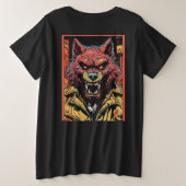 Majestic Lion animierte Men's T-Shirt" Große Größe T-Shirt (Design Rückseite)