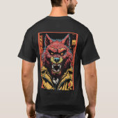 Majestic Lion animierte Men's T-Shirt" T-Shirt (Rückseite)