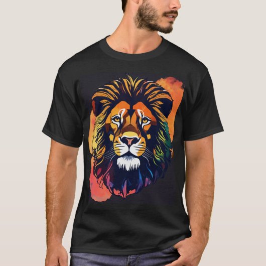 Majestic Lion Art T - Shirt (Vorderseite)