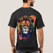 Majestic Lion Art T - Shirt (Rückseite)