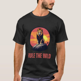Majestic Lion bei Sunset Graphic Outfit Bold T-Shirt