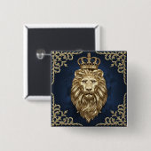 Majestic Lion Button (Vorne & Hinten)