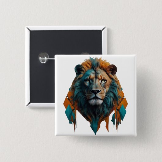 Majestic Lion Button (Vorne & Hinten)