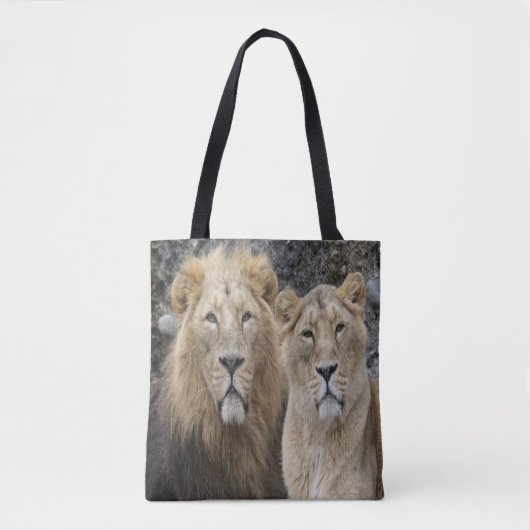 Majestic Lion Couple Tasche (Vorderseite)