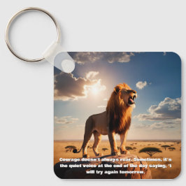 Majestic Lion Courage Inspirierend Geschenk Motivi Schlüsselanhänger