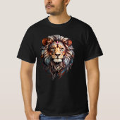 Majestic Lion Edge-to-Edge Print T-Shirt (Vorderseite)