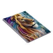Majestic Lion Editable Note Book Notizblock (Rechte Seite)