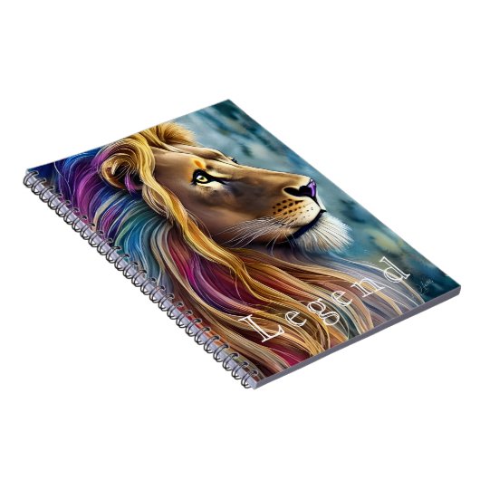Majestic Lion Editable Note Book Notizblock (Rechte Seite)