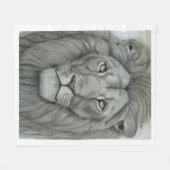 Majestic Lion Fleecedecke (Vorderseite (Horizontal))
