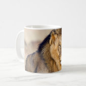 Majestic lion Foto Kaffeetasse (Vorderseite Links)
