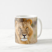 Majestic lion Foto personalisiert Kaffeetasse (VorderseiteRechts)