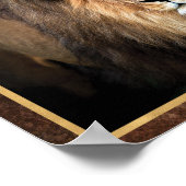 Majestic Lion Foto Poster (Ecke)