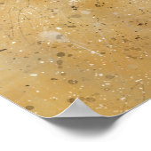 Majestic Lion Fotografy Modern Watercolor Poster (Ecke)