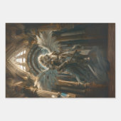 Majestic Lion Gebet Krieger Dekoupage Geschenkpapier Set (Vorderseite 3)