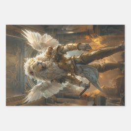 Majestic Lion Gebet Krieger Dekoupage Geschenkpapier Set