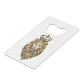 Majestic Lion Geldbeutel Flaschenöffner (Vorderseite Schrägansicht)