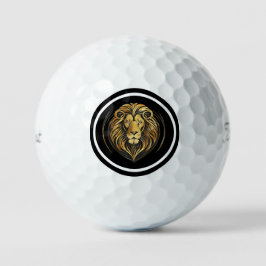 Majestic Lion Gold Emblem Golf Balls Golfball