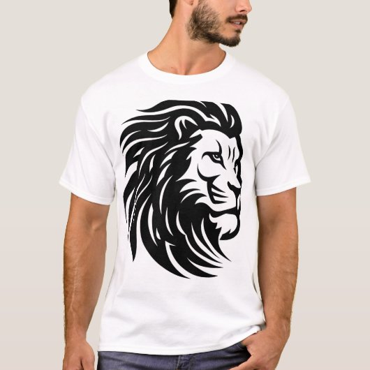 "Majestic Lion Graphic T - Shirt - Bold & Stylish" (Vorderseite)