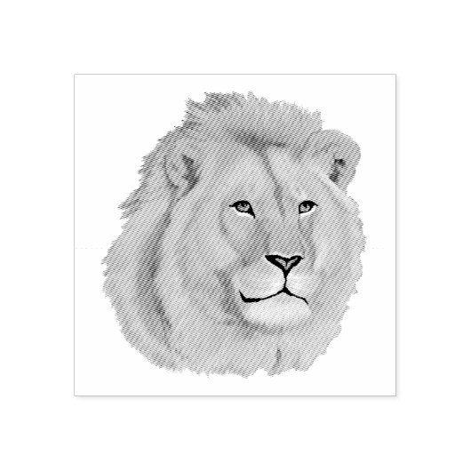 Majestic Lion Gummistempel (Prägung)