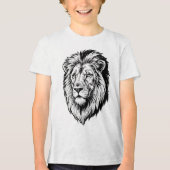 Majestic Lion Head Tri-Blend Shirt (Vorderseite)